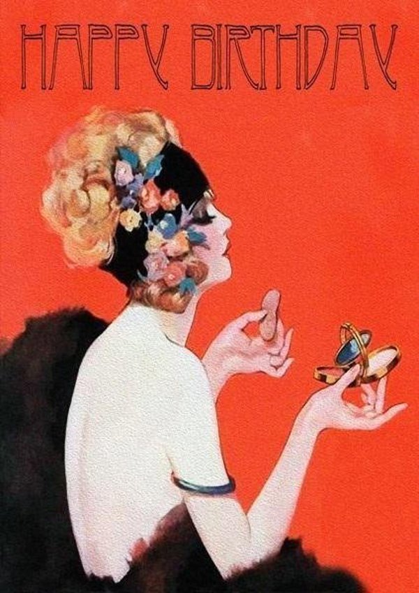 Madame Treacle Κάρτα Γενεθλίων Μακιγιάζ HB205 B6 με Φάκελο
