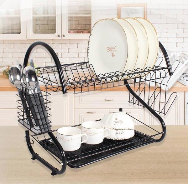 Maestro Αποξηραντής πιάτων 43cm MR-1025-43-MΑΥΡΟ MAESTRO
