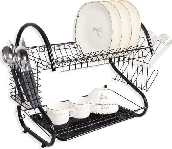 Maestro Αποξηραντής πιάτων 43cm MR-1025-43-MΑΥΡΟ MAESTRO