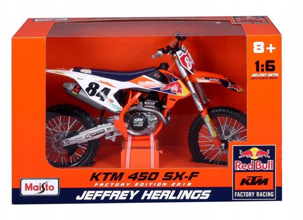 MAISTO DIE CAST 1:6 motorcycles 450 SX-F, 32228