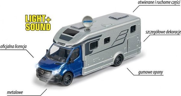 Majorette MAJORETTE Grand Hymer B-Class Camper 19εκ