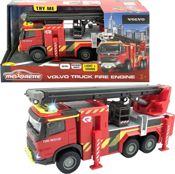 Majorette Πυροσβεστικό Όχημα Volvo με φως/ήχο