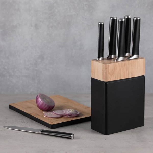 Σετ μαχαιριών Maku Maku Kitchen Life Safety με βάση 7 τεμ.