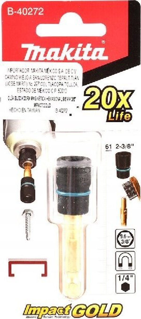 Makita ΕΞΑΡΤΗΜΑ 9.6*61MM ΜΕ ΑΝΤΑΛΛΑΞΙΜΗ ΛΑΒΗ 1/4' HEX