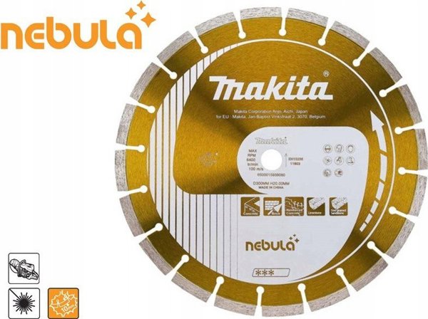 Makita Διαμαντόδισκος 300x20mm Τμηματικός για Σκυρόδεμα (Ξηρή & Υγρή Κοπή)