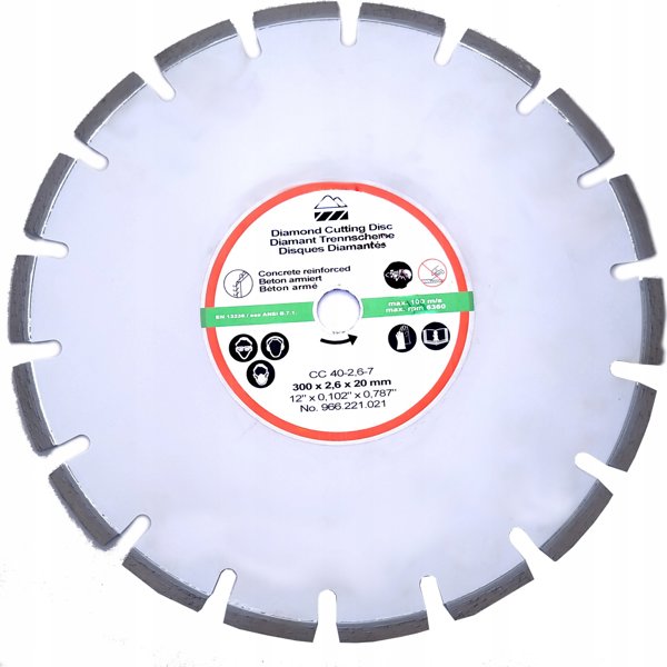 Makita Διαμαντόδισκος 300x20mm Τμηματικός για Σκυρόδεμα (Ξηρή & Υγρή Κοπή)