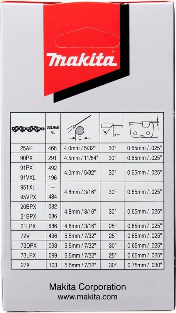Makita MAKITA ΑΛΥΣΙΔΑ ΚΟΠΗΣ 25AP 11,5cm 1,3mm 1/4"
