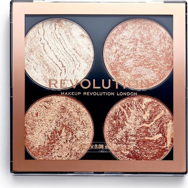 Σετ πούδρας για κοψίματα Makeup Revolution, Cheek Kit Don't Hold Back, 1 τεμ.