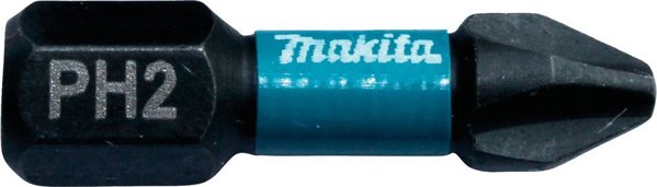 Makita Μύτες Κατσαβιδιού Impact Black PH2 25mm - 2 Τεμάχια
