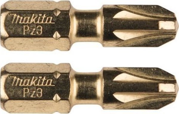 Makita Μύτες Κατσαβιδιού Impact Gold PZ3 25mm - Σετ 2 Τεμάχια