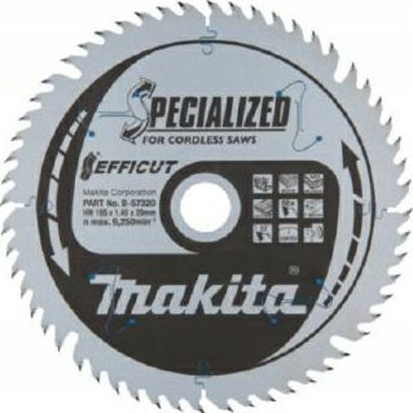 Makita Δίσκος Πριονοκοπής 190x30x24z Efficut Mb-64185