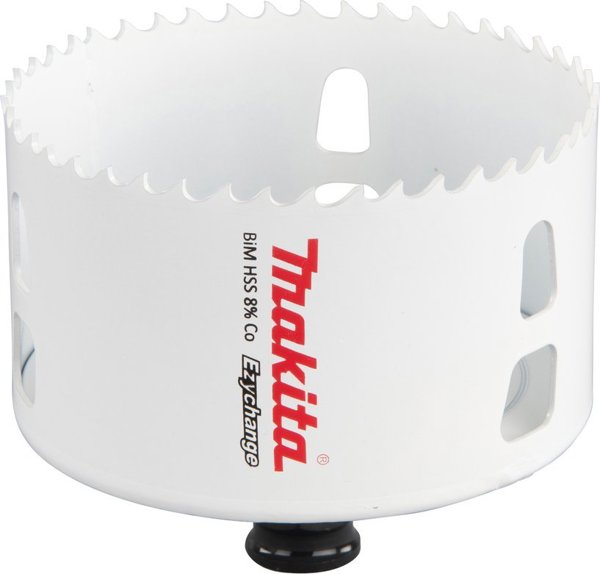 Ποτηροτρύπανο MAKITA BIM HSS-Co 8% 86mm EZYCHANGE ΜΕΤΑΛΛΟ, ΧΑΛΥΒΑΣ, ΑΛΟΥΜΙΝΙΟ, ΞΥΛΟ, PVC