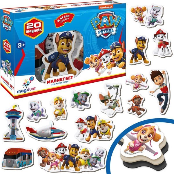 Maksik Magnets Paw Patrol 20 τμχ Fun adventure ML4034-01 10613776 4820215153812