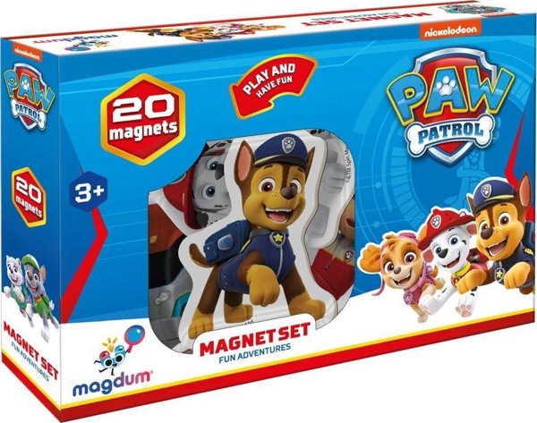 Maksik Magnets Paw Patrol 20 τμχ Fun adventure ML4034-01 10613776 4820215153812