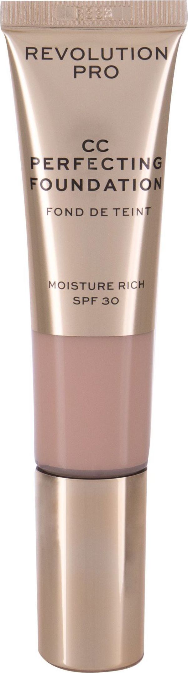Makeup Revolution Revolution PRO CC Perfecting Foundation F3, Κρεμώδες Make-up Υψηλής Κάλυψης με SPF, 26ml