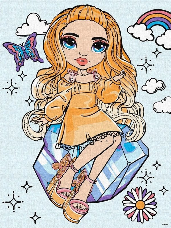 Ζωγραφική με αριθμούς - Rainbow High Poppy Rowan