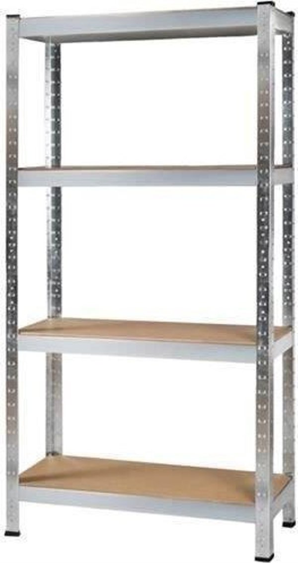 Malatec Ράφι Αποθήκης Μεταλλικό, 150x75x30 cm, Ασημί, Αντοχής 175kg