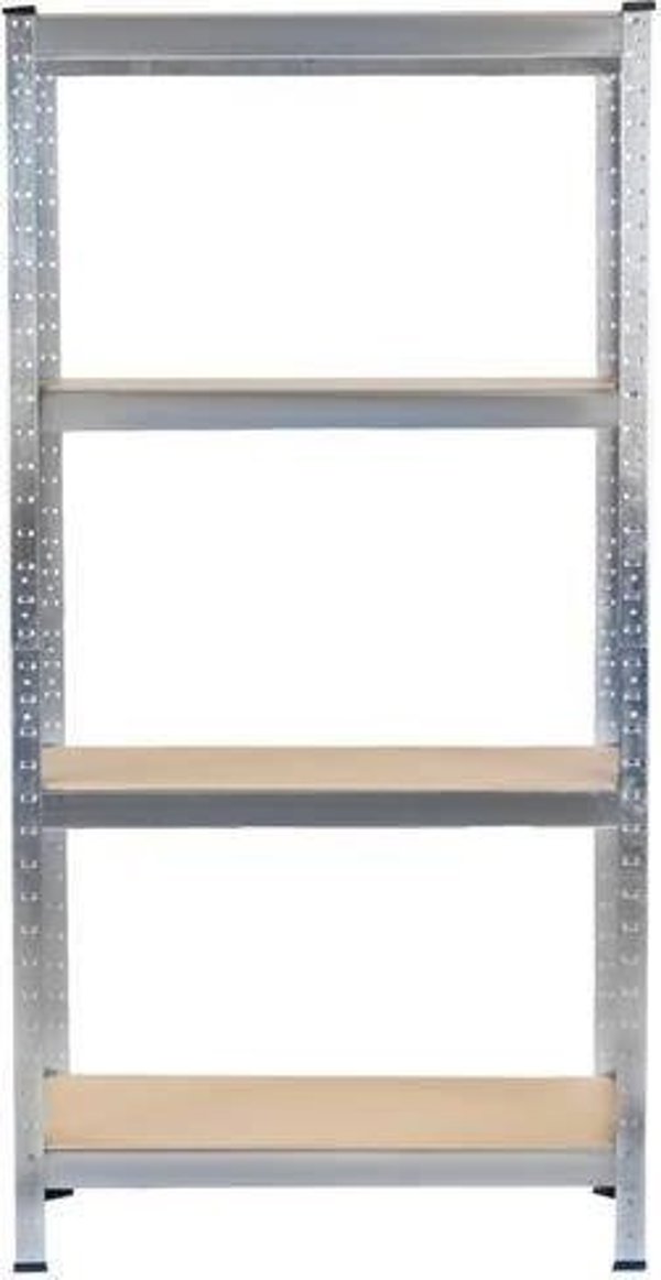 Malatec Ράφι Αποθήκης Μεταλλικό, 150x75x30 cm, Ασημί, Αντοχής 175kg