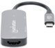 Manhattan USB-C 3-in-1 Μετατροπέας, HDMI 4K, USB-A 3.2, USB-C PD 100W, Αλουμίνιο Γκρι