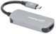 Manhattan USB-C 3-in-1 Μετατροπέας, HDMI 4K, USB-A 3.2, USB-C PD 100W, Αλουμίνιο Γκρι