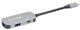 Manhattan USB-C 3-in-1 Μετατροπέας, HDMI 4K, USB-A 3.2, USB-C PD 100W, Αλουμίνιο Γκρι