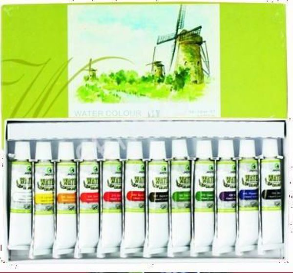 Maries Χρώματα Ακουαρέλας 12 Τεμάχια x 12ml, Διαφανή Υδατοδιαλυτά Χρώματα σε Σωληνάρια Αλουμινίου