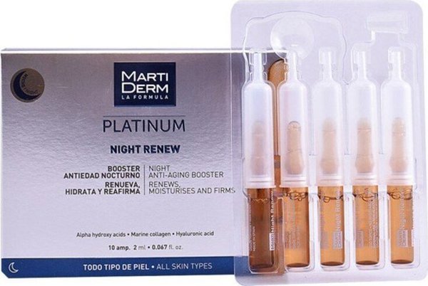Αμπούλες Martiderm Platinum Night Renew - 10 Μονάδες