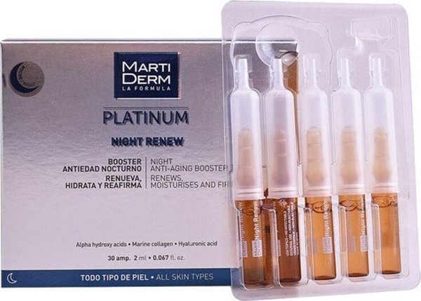Αμπούλες Martiderm Platinum Night Renew - 10 Μονάδες