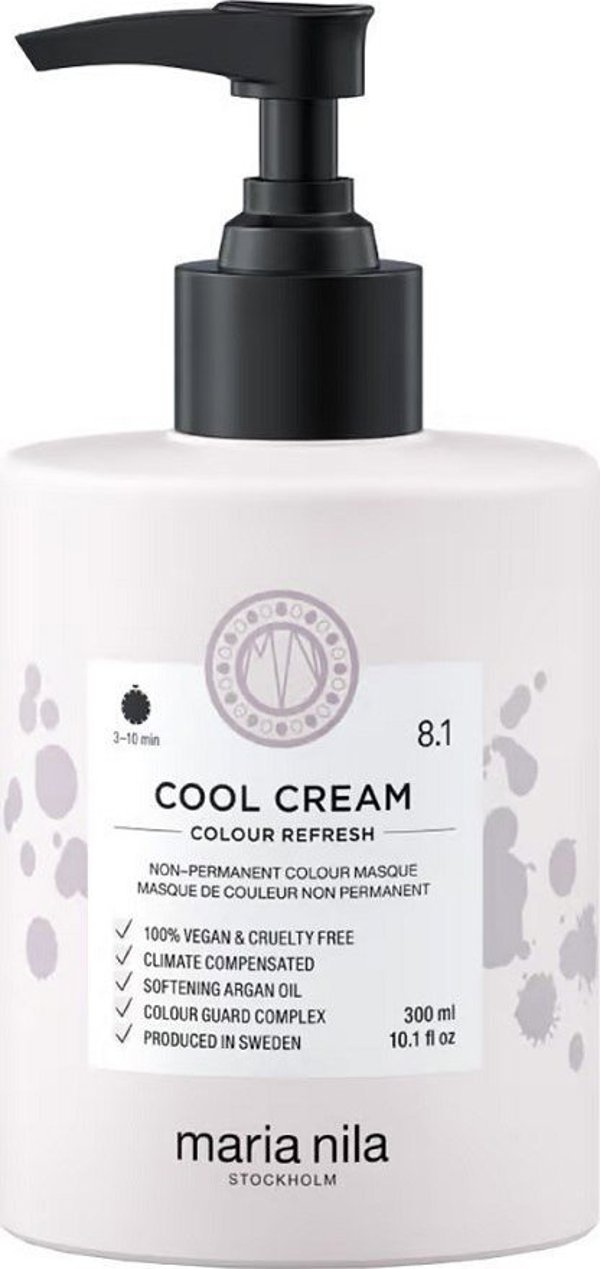 Μάσκα ανανέωσης χρώματος Maria Nila για τα μαλλιά 8.1 Cool Cream 300ml Maria Nila