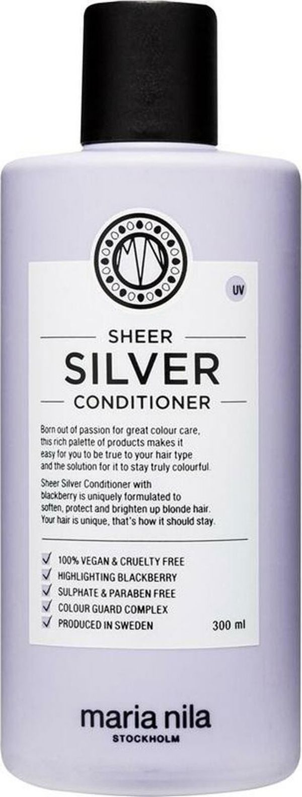 Maria Nila Sheer Silver Conditioner, Conditioner για Ξανθά και Βαμμένα Μαλλιά, 300ml