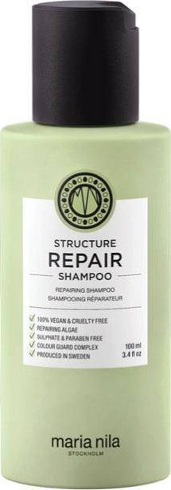 Maria Nila Structure Repair Shampoo, Σαμπουάν για Ξηρά και Κατεστραμμένα Μαλλιά, 100ml