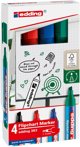 Edding Μαρκαδόροι για Πίνακες Flipchart e-383, 1-5 mm, 4 Τεμάχια, Ανάμεικτα Χρώματα