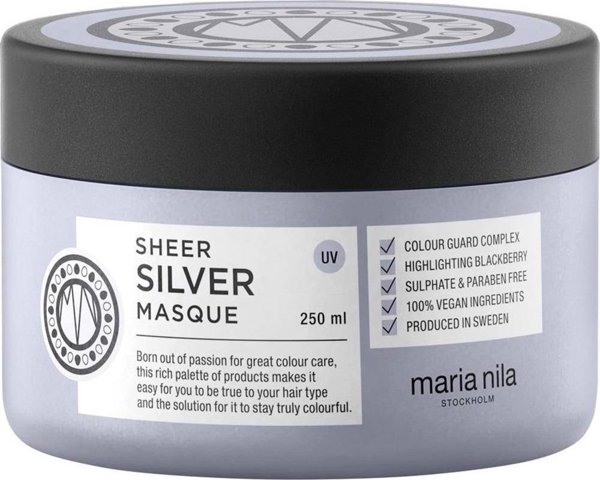 Maria Nila Sheer Silver Μάσκα Μαλλιών για Ξανθά & Αποχρωματισμένα Μαλλιά 250ml