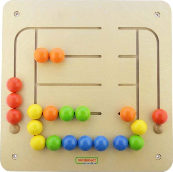Masterkidz Εκπαιδευτικός Πίνακας Τοίχου Beads Maze 8404825 - Ξύλινο Παιχνίδι Δεξιοτήτων για Παιδιά