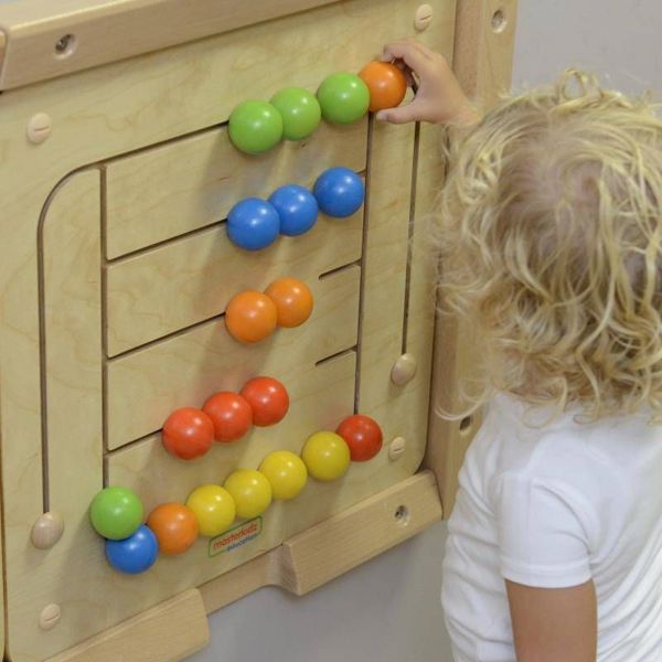 Masterkidz Εκπαιδευτικός Πίνακας Τοίχου Beads Maze 8404825 - Ξύλινο Παιχνίδι Δεξιοτήτων για Παιδιά