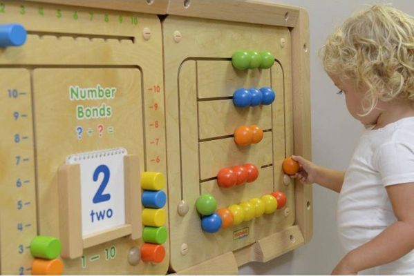 Masterkidz Εκπαιδευτικός Πίνακας Τοίχου Beads Maze 8404825 - Ξύλινο Παιχνίδι Δεξιοτήτων για Παιδιά