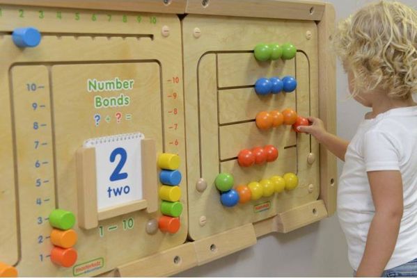 Masterkidz Εκπαιδευτικός Πίνακας Τοίχου Beads Maze 8404825 - Ξύλινο Παιχνίδι Δεξιοτήτων για Παιδιά