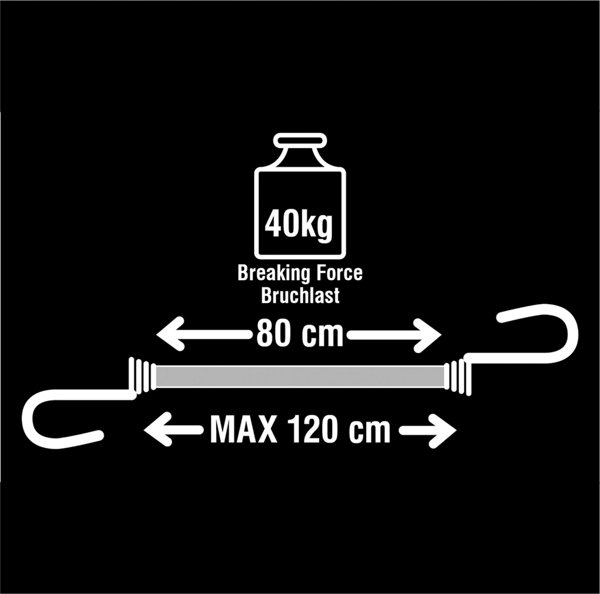 MasterLock 2x1 Master Lock Twin Wire Bungee 3021EURDAT