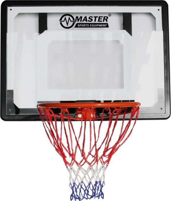 Master Πίνακας Μπάσκετ Τοίχου 80 x 58 cm με Στεφάνη και Δίχτυ, Πολυανθρακικό Ταμπλό