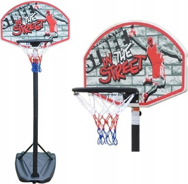 Φορητή Μπασκέτα Master Ability 190, Ρυθμιζόμενο Ύψος 140-190cm, Παιδικό Σετ Μπάσκετ