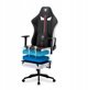 Materialowy Fotel Diablo X-Player 2.0 Small: Bialo-czarny