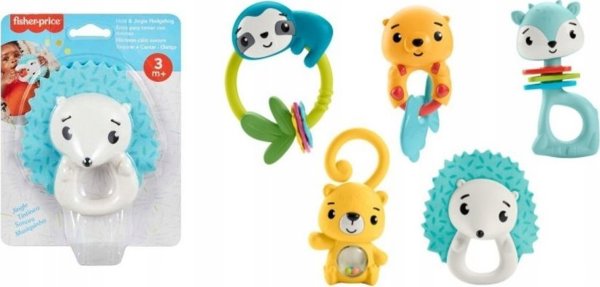 Mattel FP RATTLE/TEETHER MIX HJW11 B/C5