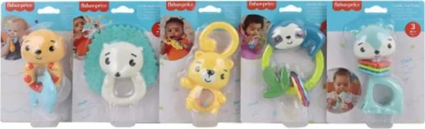 Mattel FP RATTLE/TEETHER MIX HJW11 B/C5