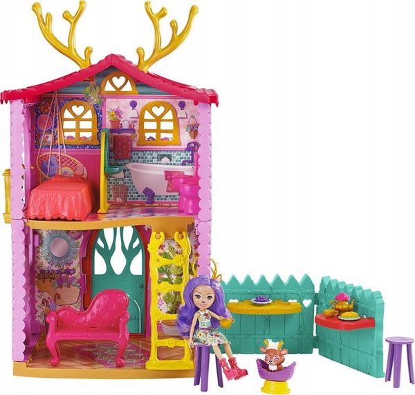 Mattel Enchantimals Μικρό Σπίτι των Ελαφιών (GYJ18) - Σετ Παιχνιδιού με Κούκλα και Αξεσουάρ
