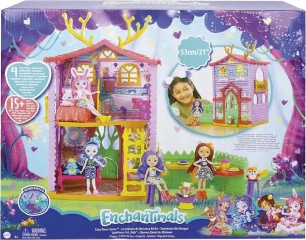 Mattel Enchantimals Μικρό Σπίτι των Ελαφιών (GYJ18) - Σετ Παιχνιδιού με Κούκλα και Αξεσουάρ