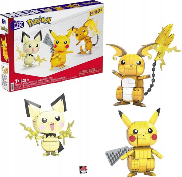 Mega Bloks Pokemon Τρίο Construx (GYH06) - Σετ Δημιουργικών Παιχνιδιών