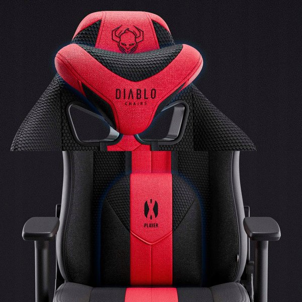 Ύφασμα Καρέκλα Diablo™X-Player 2.0 Small: Καστανέρυθρο-Ανθρακί