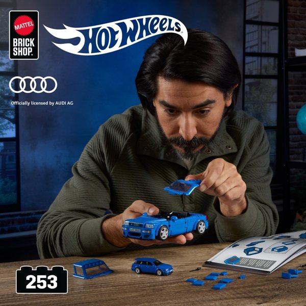 MATTEL BRICK SHOP HOT WHEELS konstruktorius – Speed Audi