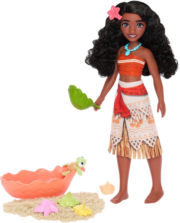 Mattel Disney Vaiana 2 Κούκλα Vaiana και Φιγούρα Φίλοι από τον Ωκεανό JFT12