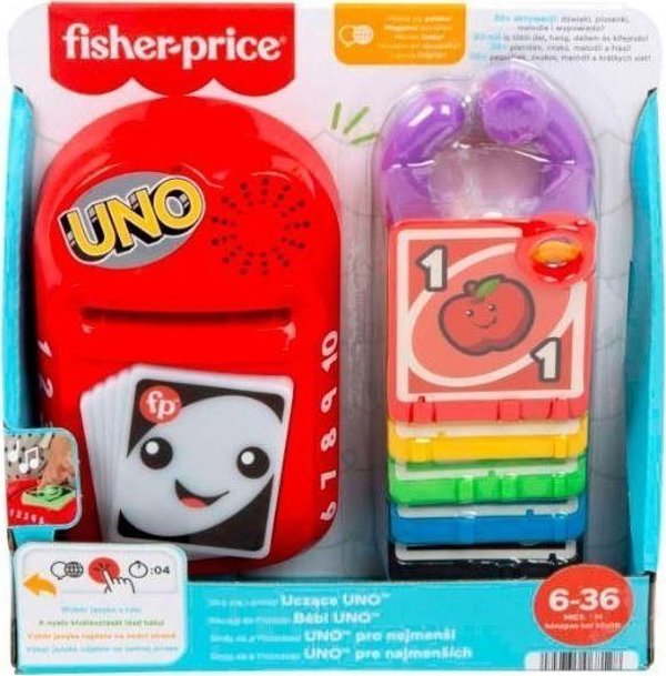 Mattel Fisher-Price Μάθε και Γέλα! Εκπαιδευτικό Uno - Διαδραστικό Παιχνίδι με Ήχους, Μουσική και Χρώματα